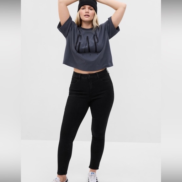 NWT! GAP Black High Rise Universal Jeggings - Size 34/18 💙 - Picture 2 of 7